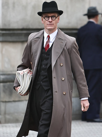 Kennedy 2026 Michael Fassbender Brown Coat