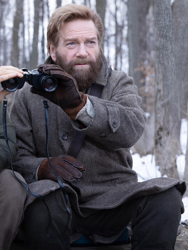 Kenneth Branagh Mayday 2026 Gray Wool Coat