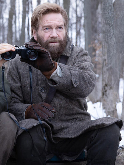 Kenneth Branagh Mayday 2026 Gray Wool Coat