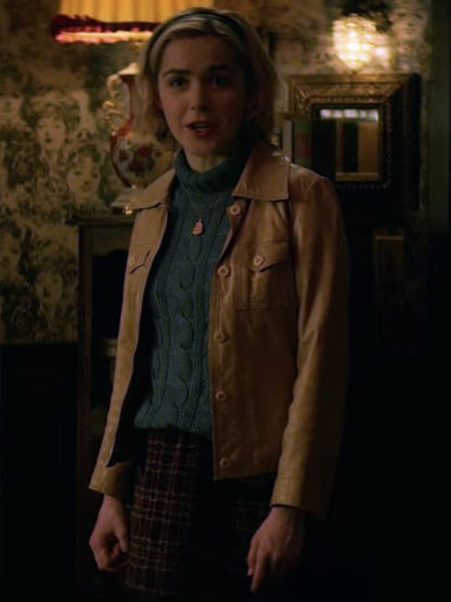Kiernan Shipka Chilling Adventures of Sabrina Leather Jacket