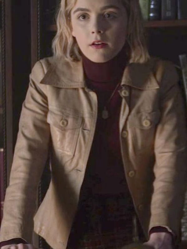 Kiernan Shipka Chilling Adventures of Sabrina Leather Jacket
