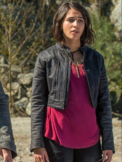 Kimberly Hart Power Rangers Black Leather Jacket