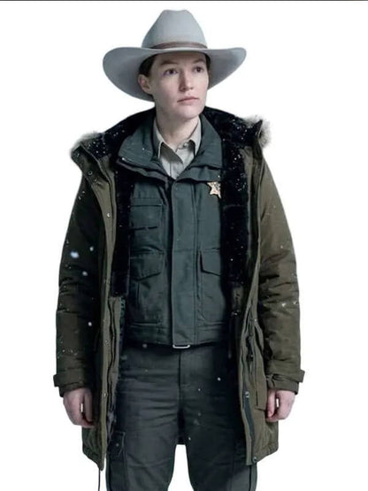 Lanterns S01 Sheriff Kerry Kane Green Parka Jacket