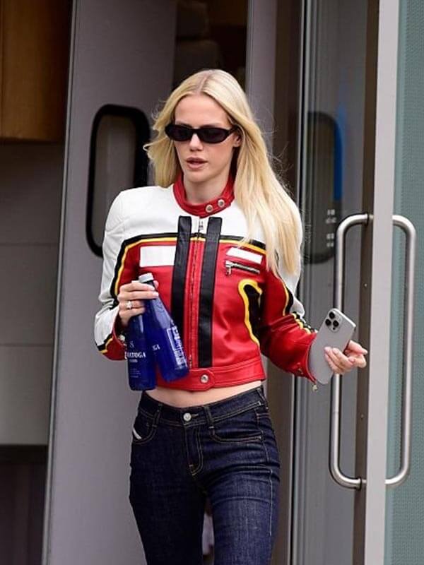 Laura Abla Los Angeles 2026 Biker Leather Jacket