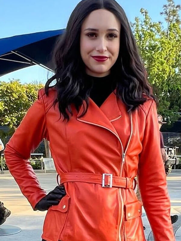 Laura Donnelly Werewolf by Night Orange Leather Jacket