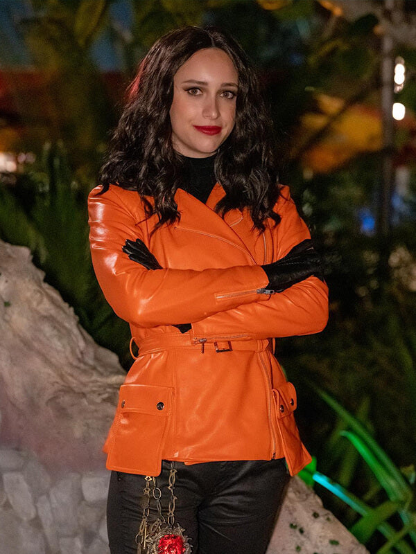 Laura Donnelly Werewolf by Night Orange Leather Jacket