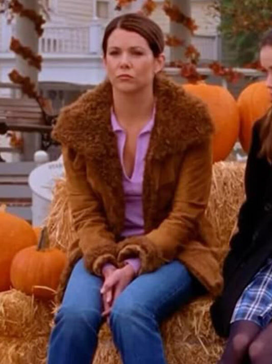 Lauren Graham Gilmore Girls S03 Suede Leather Jacket