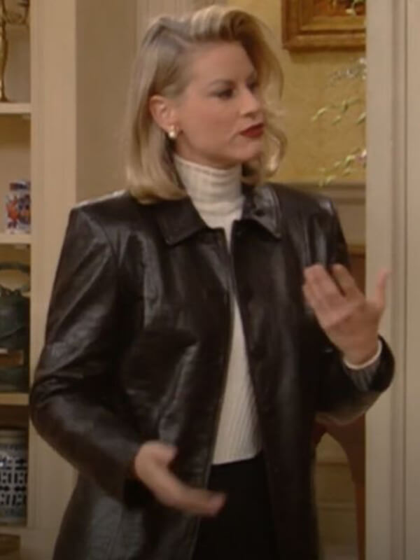 Lauren Lane The Nanny Black Leather Jacket