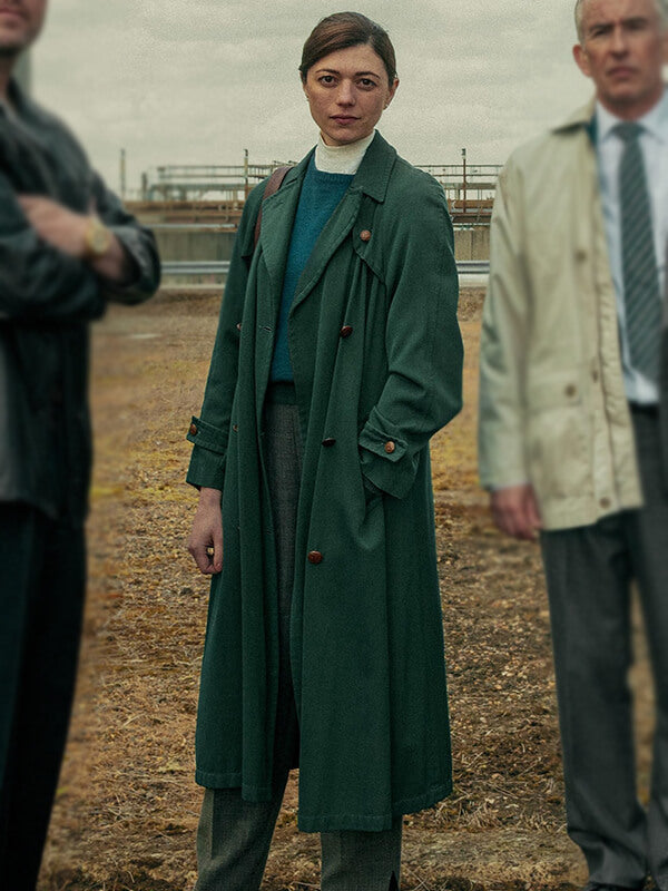 Legends S01 Jasmin Blackborow Green Wool Coat