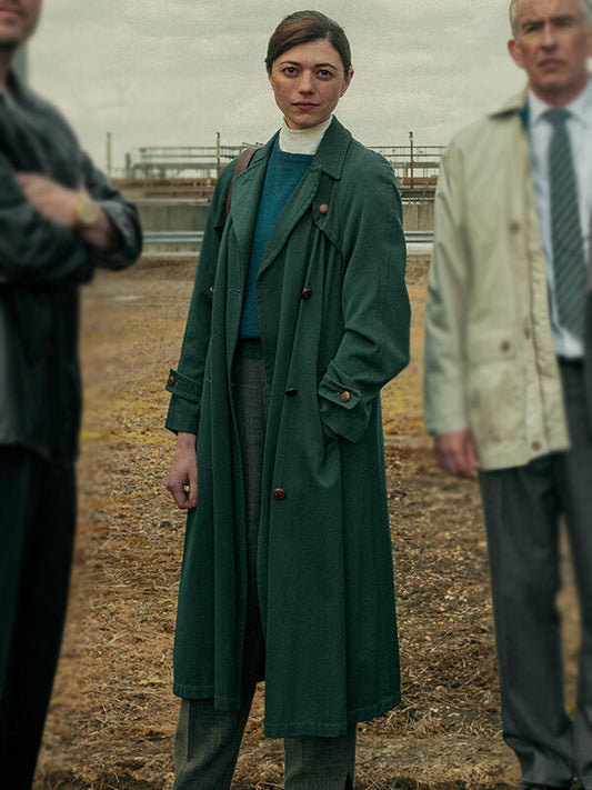 Legends S01 Jasmin Blackborow Green Wool Coat