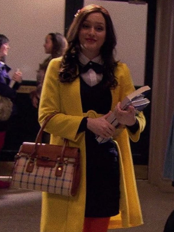 Leighton Meester Gossip Girl Blair Waldorf Wool Coat
