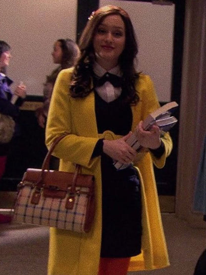 Leighton Meester Gossip Girl Blair Waldorf Wool Coat