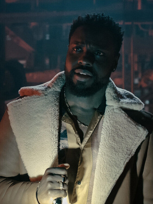 Leighton Vance Dark Matter S01 Suede Shearling Jacket