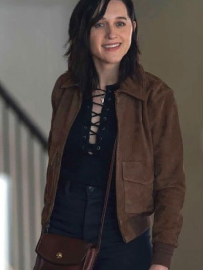 Lena Hall Your Friends & Neighbors Suede Jacket