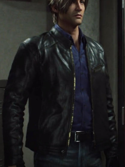 Leon Kennedy Infinite Darkness Leather Jacket