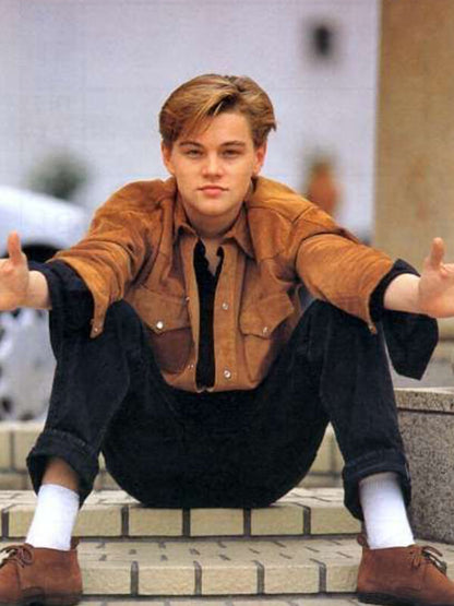 Leonardo DiCaprio Suede Leather Jacket