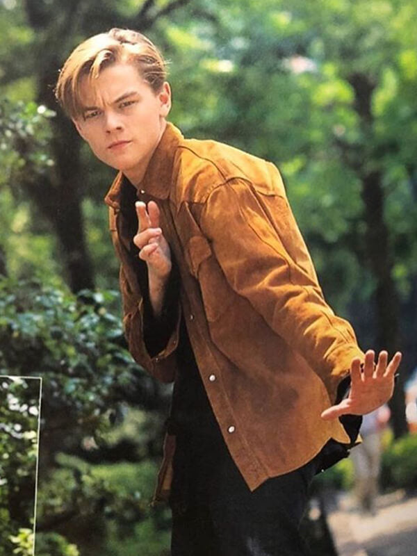 Leonardo DiCaprio Suede Leather Jacket