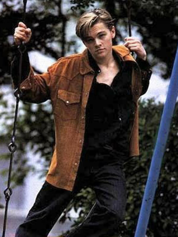 Leonardo DiCaprio Suede Leather Jacket