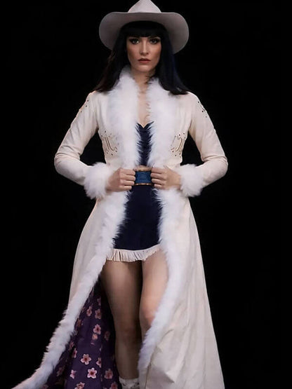 Lera Abova One Piece S02 Nico Robin White Leather Coat