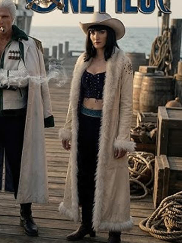 Lera Abova One Piece S02 Nico Robin White Leather Coat