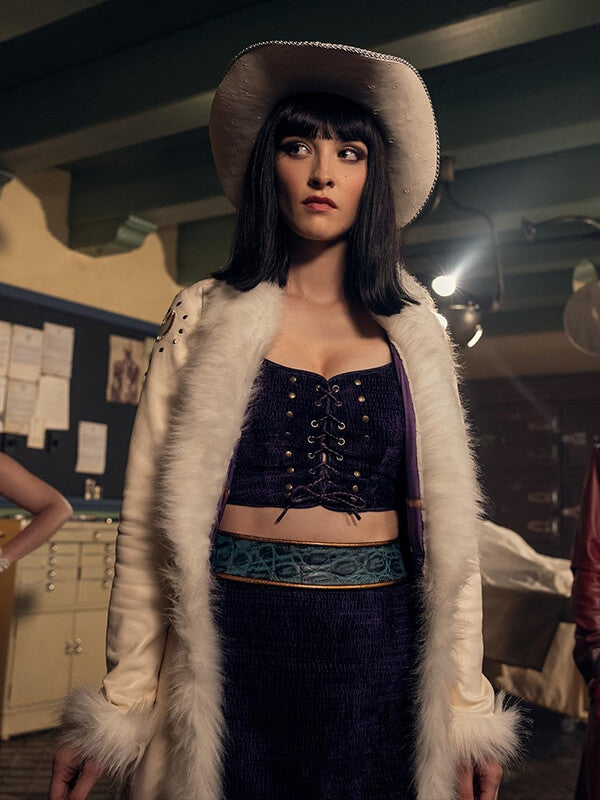 Lera Abova One Piece S02 Nico Robin White Leather Coat