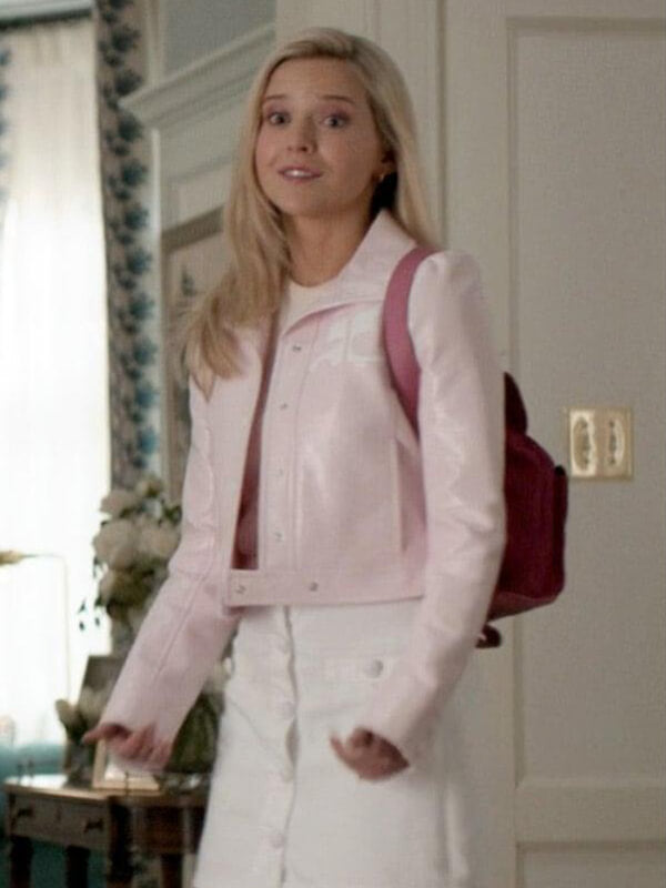 Lexi Minetree Elle 2026 Elle Woods Cropped Leather Jacket