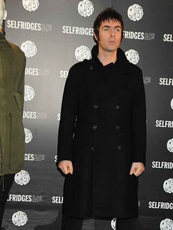 Liam Gallagher Double Breasted Wool Coat