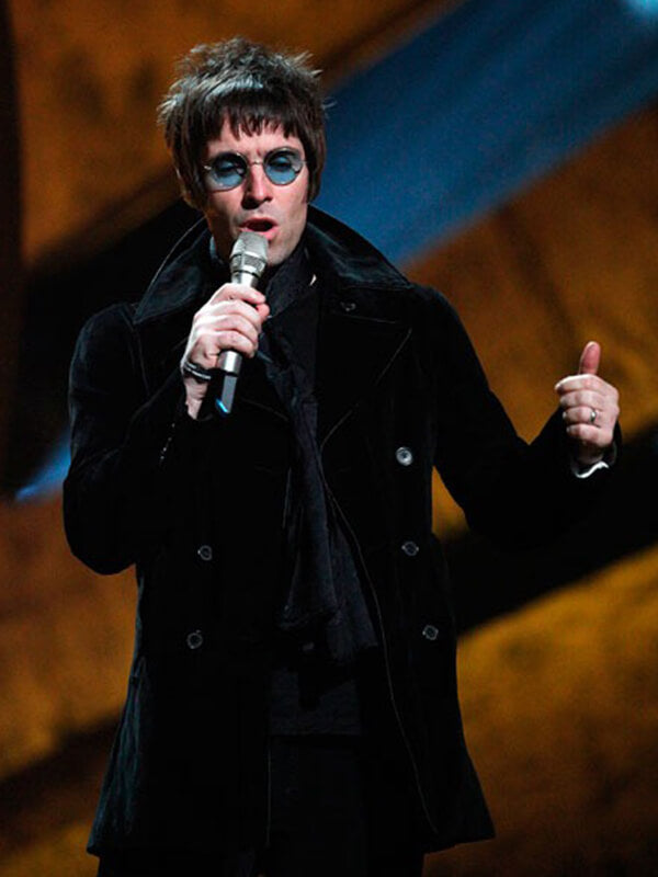 Liam Gallagher Velvet Black Coat