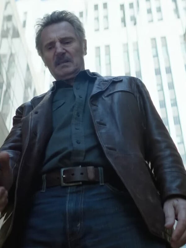 Liam Neeson Absolution Brown Leather Jacket