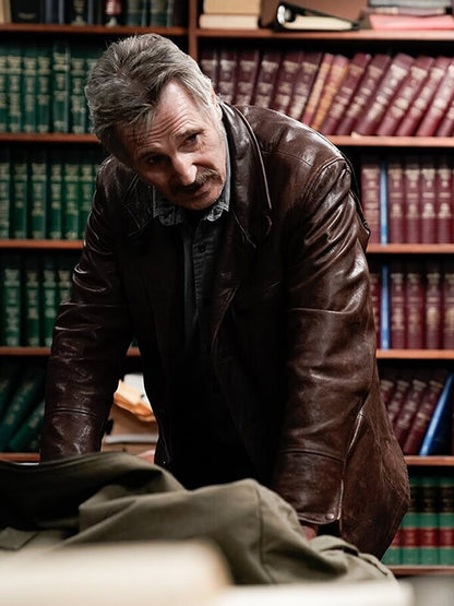 Liam Neeson Absolution Brown Leather Jacket
