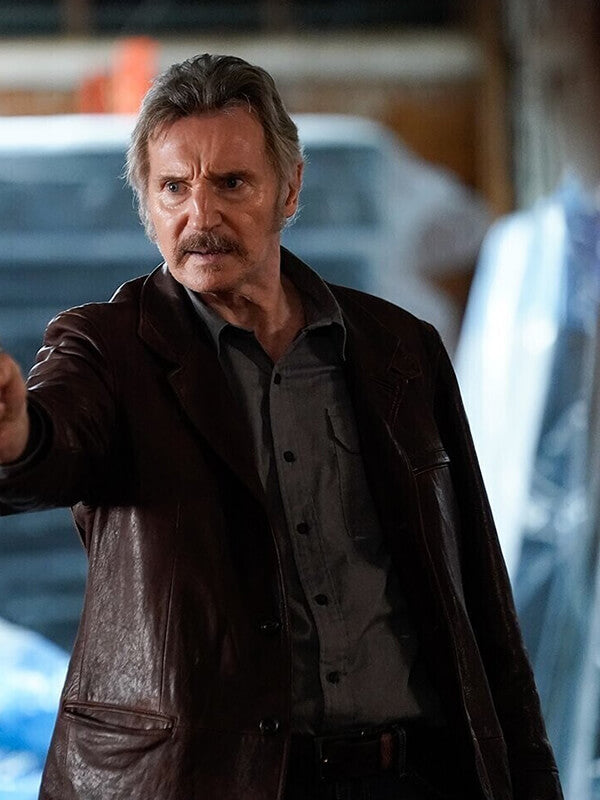 Liam Neeson Absolution Brown Leather Jacket