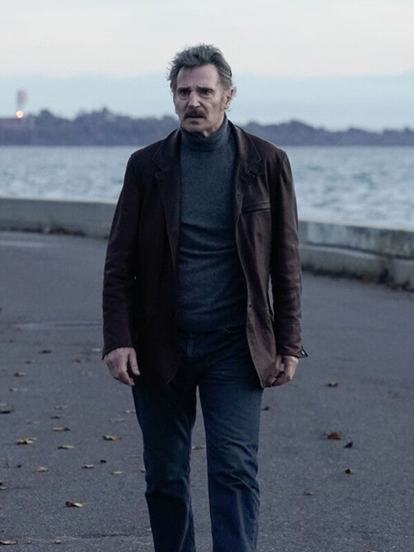 Liam Neeson Absolution Brown Leather Jacket