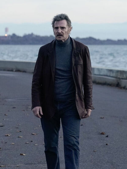 Liam Neeson Absolution Brown Leather Jacket