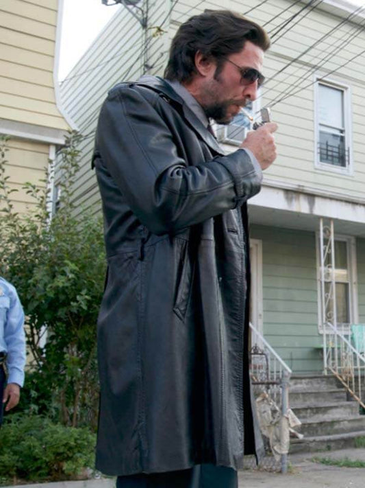 Lieutenant Savick Motor City 2026 Black Leather Coat