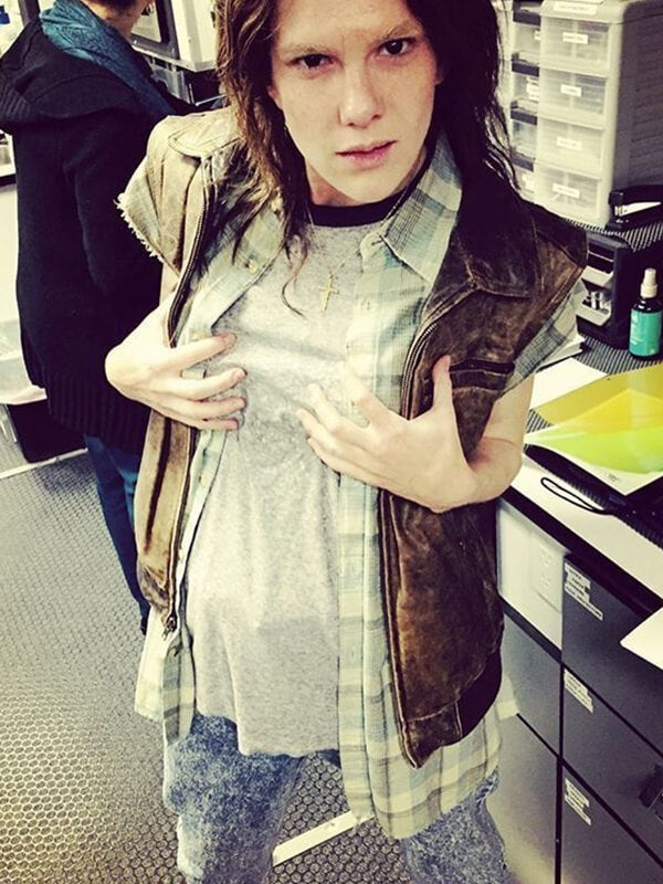 Lily Rabe American Horror Story S05 Leather Vest