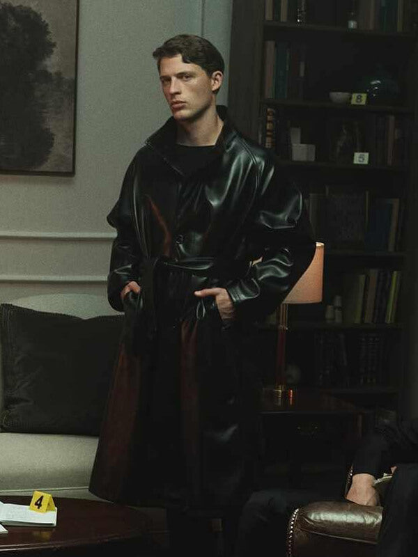 Line of Fire 2026 Taylor Bloom Black Leather Coat
