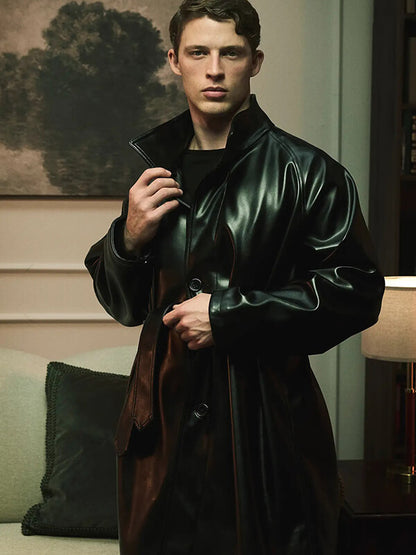 Line of Fire 2026 Taylor Bloom Black Leather Coat