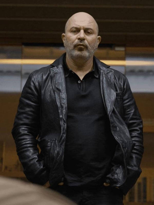 Lior Raz Turner 2025 Black Leather Jacket
