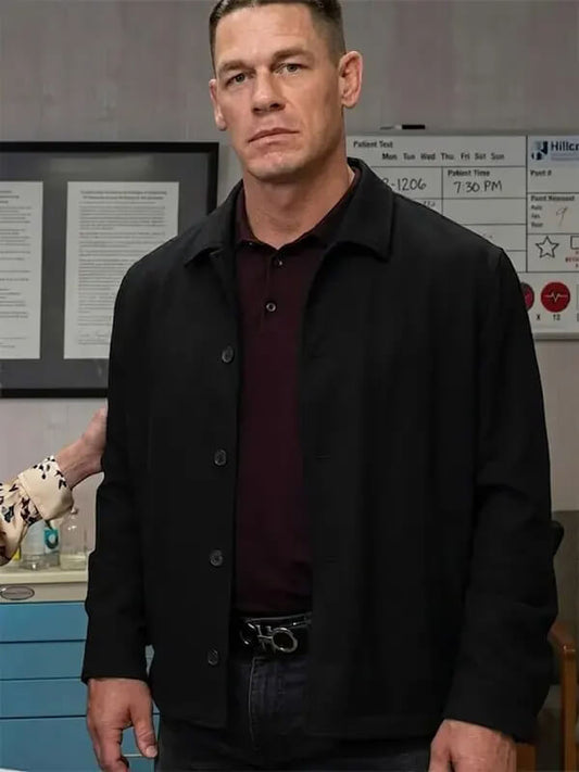 Little Brother 2026 John Cena Black Wool Jacket