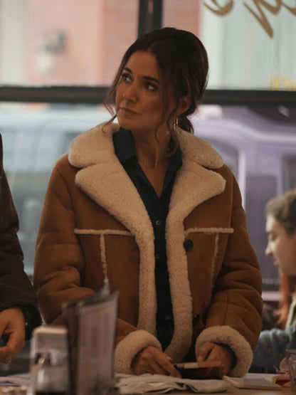 Lois Lana Lang Superman 2025 Suede Shearling Coat