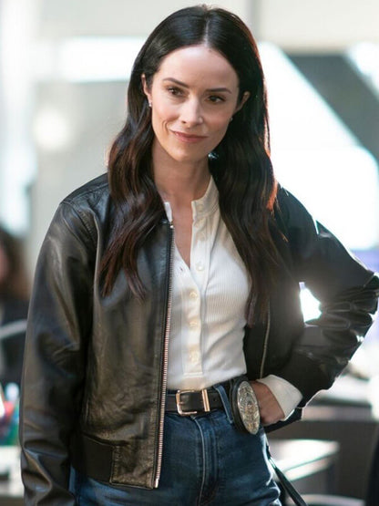 Louisa Gavin Best Medicine 2026 Black Leather Jacket