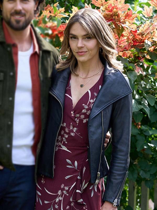 Love Finds You 2026 Aimee Teegarden Leather Jacket