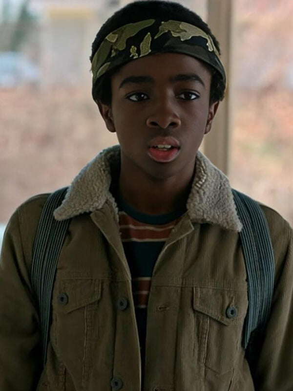 Lucas Sinclair Stranger Things Green Denim Jacket