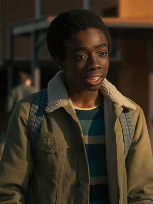 Lucas Sinclair Stranger Things Green Denim Jacket