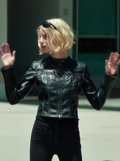 Lucky S01 Anya Taylor-Joy Black Leather Jacket