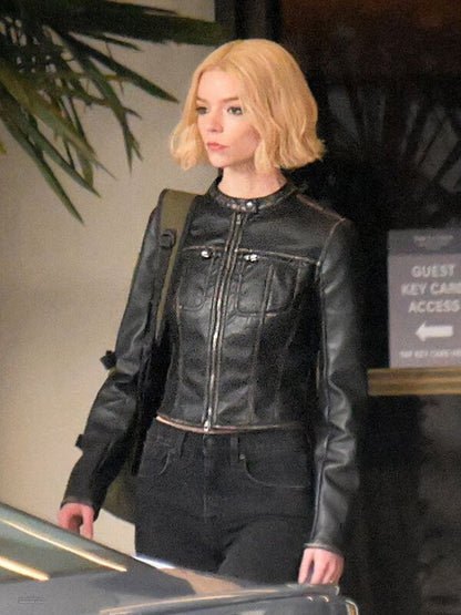 Lucky S01 Anya Taylor-Joy Black Leather Jacket
