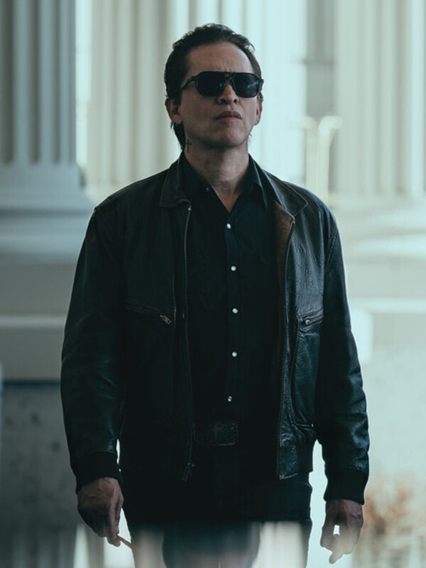 Lucky S01 Clifton Collins Jr. Black Leather Jacket
