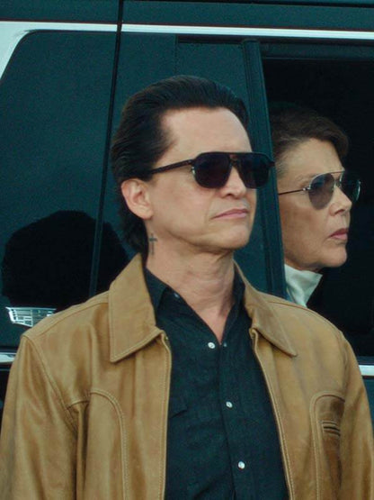Lucky S01 Clifton Collins Jr. Brown Leather Jacket