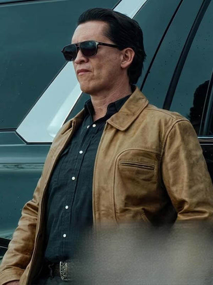 Lucky S01 Clifton Collins Jr. Brown Leather Jacket