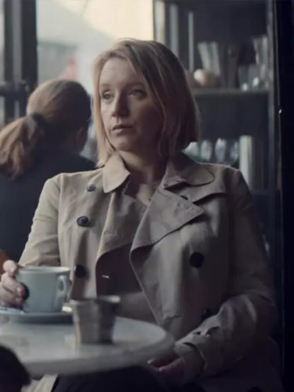 Ludivine Sagnier Lupin S01 Beige Trench Coat